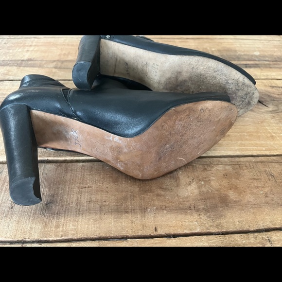 Stuart Weitzman Jump Peep-Toe Ankle Boot, Black-Size 8.5 - Picture 8 of 9